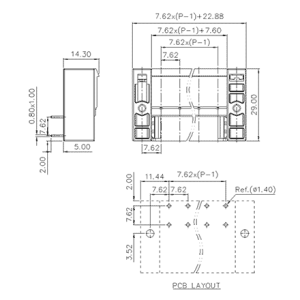 Đế Cắm Đầu Nối Kiểu Cắm Rút SUPU MC-PH7.62HXX-F-0001 - Ảnh 2