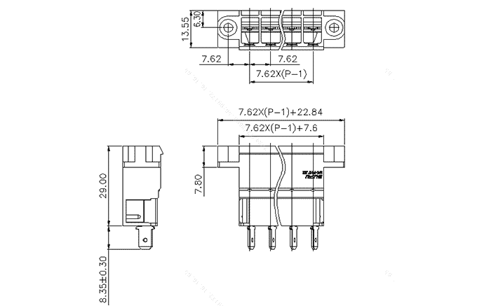 Đế Cắm Đầu Nối Rời SUPU MC-PH7.62VXX-B-0001 - Ảnh 2