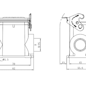 Đế Vỏ Hộp Nối Công Nghiệp Chịu Tải Nặng SUPU S6B-SMH-1L.M-2M32 - Ảnh 2