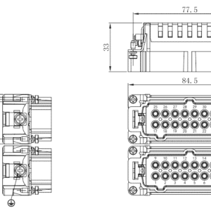 Lõi Cắm Đầu Nối Chịu Tải Nặng SUPU SE-032-MC - Ảnh 2