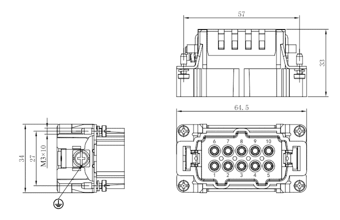 Lõi Đầu Nối Chịu Tải Nặng SUPU SE-010-MC - Ảnh 2
