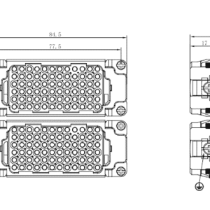 Lõi Đầu Nối Tải Nặng 144 Cực SUPU SDD-144-FC - Ảnh 2