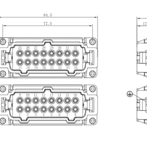 Lõi Tiếp Điểm Đực Công Nghiệp Lực Cao 32 Chân SUPU SE-032-M - Ảnh 2