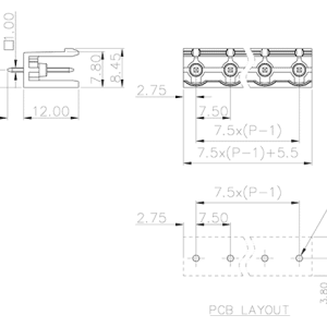 Ổ Cắm Khối Đấu Nối SUPU MC-PA7.5VXX-G-0002 - Ảnh 2