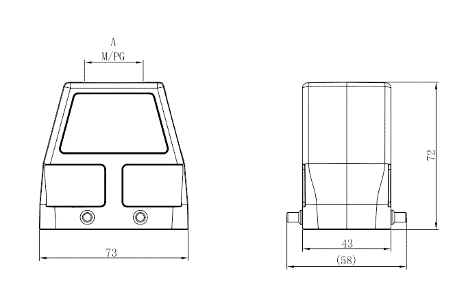 Vỏ Che Đầu Nối Công Nghiệp Chịu Tải Nặng SUPU S10B-TEH-4B-PG29 - Ảnh 2