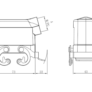 Vỏ Chụp Đầu Nối Công Nghiệp SUPU S10B-SE-2L.M-PG16 - Ảnh 2