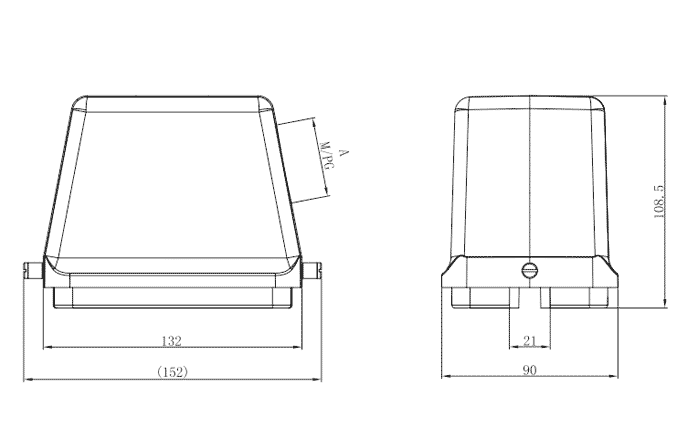 Vỏ Đầu Nối Chịu Tải Nặng, Ngõ Vào Bên, 2 Chốt SUPU S48B-SE-2B-PG42 - Ảnh 2