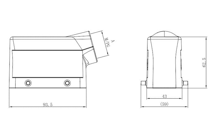 Vỏ Đầu Nối Chịu Tải Nặng SUPU S16B-SE-4B-PG21 - Ảnh 2
