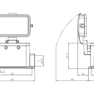 Vỏ Đầu Nối Công Nghiệp Chịu Tải Nặng SUPU S10B-SM-4B-PG16-PC - Ảnh 2