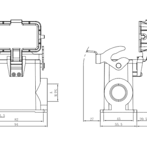 Vỏ Đầu Nối Công Nghiệp Chịu Tải Nặng SUPU S10B-SMH-1L.M-2PG29-PC - Ảnh 2