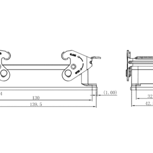 Vỏ Đầu Nối Công Nghiệp Chịu Tải S24B Lắp Vách SUPU S24B-BM-2L.M - Ảnh 2