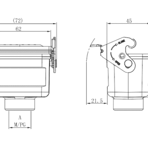 Vỏ Đầu Nối Công Nghiệp Chịu Tải S6B SUPU S6B-CC-1L.M-PG13.5 - Ảnh 2