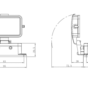 Vỏ Đầu Nối Công Nghiệp Hạng Nặng SUPU S10B-BM-4B-PC - Ảnh 2