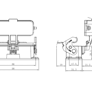 Vỏ Đầu Nối Công Nghiệp SUPU S16A-BM-1L.M-MC - Ảnh 2