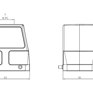 Vỏ Đầu Nối Công Nghiệp SUPU S32A-TEH-4B-PG29 Kiểu Lối Cáp Trên, Dạng Cao, Ren PG29 - Ảnh 2