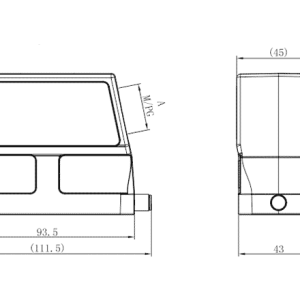 Vỏ Đầu Nối Công Nghiệp Tải Nặng SUPU S16B-SEH-2B-M40 - Ảnh 2