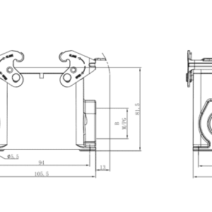 Vỏ Đầu Nối Tải Nặng Lắp Bề Mặt SUPU S32A-SM-2L.M-PG21 - Ảnh 2
