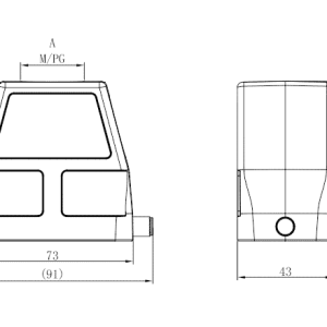 Vỏ Đầu Nối Tải Nặng SUPU S10B-TEH-2B-M32 - Ảnh 2