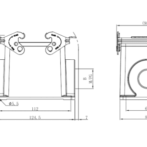 Vỏ Hộp Đầu Nối Công Nghiệp Gắn Bề Mặt SUPU S32B-SM-2L.M-2PG42 - Ảnh 2
