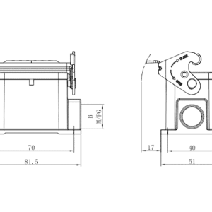 Vỏ Hộp Đầu Nối Công Nghiệp Chịu Tải Nặng SUPU S6B-SM-1L.M-2M25 - Ảnh 2