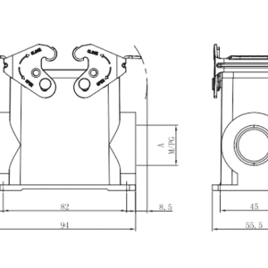 Vỏ Hộp Đấu Nối Công Nghiệp Tải Nặng SUPU S10B-SMH-2L.M-PG29 - Ảnh 2
