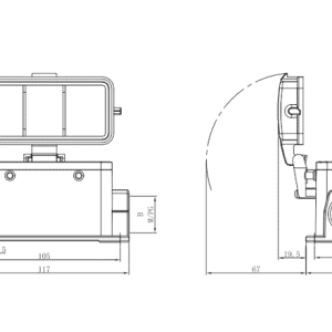 Vỏ Kết Nối Công Nghiệp Chịu Tải Nặng SUPU S16B-SM-4B-PG21-MC - Ảnh 2