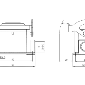 Vỏ Kết Nối Tải Nặng SUPU S10B-SM-1L.M-M20 - Ảnh 2