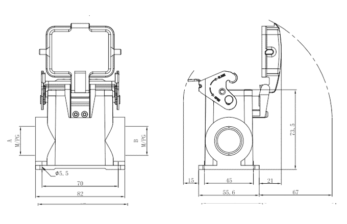 Vỏ Kết Nối Tải Nặng SUPU S6B-SMH-1L.M-PG21-PC - Ảnh 2